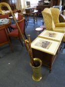 Brass Walking Stick Stand with Walking Sticks
