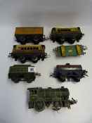 Hornby 'O' Gauge Locomotive Tender & Various Rolling Stock