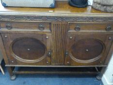 Oak Art Deco Sideboard