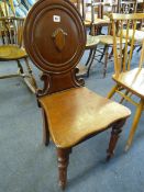 Victorian Mahogany Hall Chair