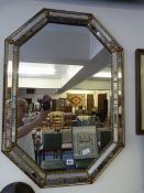 Art Deco Bevelled Wall Mirror