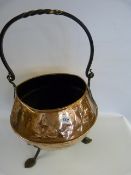 Art Nouveau Copper Coal Scuttle