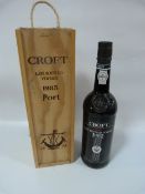 Cased Bottle of Croft 1983 Vintage Port