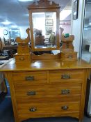 Edwardian Satin Wood Dressing Table