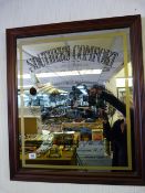 Framed Southern Comfort Picture Mirror