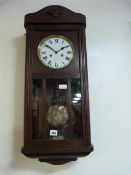 Oak Cased Wall Clock