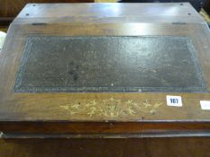 Inlaid Walnut Table Top Desk