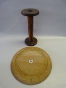 Circular Pine Bread Board etc