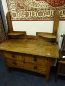 Oak Art Nouveau Dressing Table
