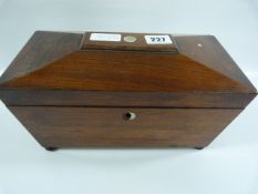 Mahogany Tea Caddy