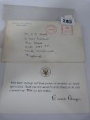 Signed Letter From Ronald Reagan
