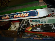 Large Quantity of Children's Games - Bagatelle Board - Books etc