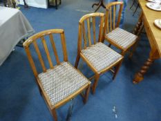 Set of 6 Oak Dining Chairs