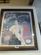Framed Coca Cola Print