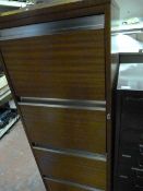 4 Drawer Sapele Mahogany Filing Cabinet