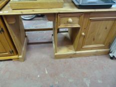 Pine Dressing Table with Cupboard