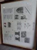 Framed Picture of Local History The Black Prince & Cottingham