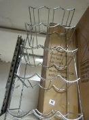 15 Bottle Chrome Wine Rack
