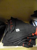 7 Large Black & Red Polo Shirts