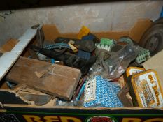 Box Containing Assorted Joiner's Tools - Fixings etc