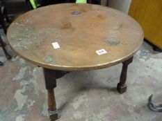 Copper Topped Bar Table