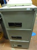 3 Drawer Foolscap Filing Cabinet - Grey