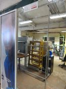 Free Standing Double Sided Unit - Clip Frame on One Side - Mirrored The Other