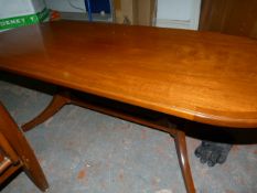 Mahogany Oval Occasional Table