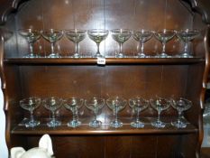 16 Babycham Glasses