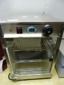 Stainless Steel & Glass Counter Top Heated Food Display Cabinet Ref B10