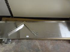 Stainless Steel 5ft Shelf Unit with Brackets Ref B23