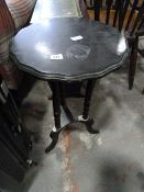 Ebonised Occasional Table