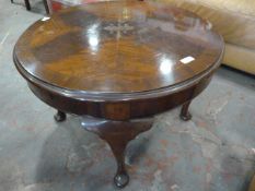 Circular Mahogany Occasional Table on Cabriole Legs
