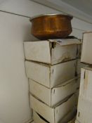 10 Copper & Stainless Steel Circular Balti Dishes