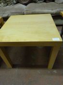 Square Occasional Table in Light Wood