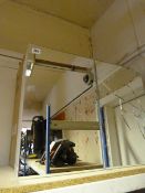 Mirrored Bathroom Cabinet Enclosed by Double Doors