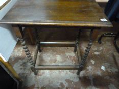 Oak Barley Twist Table