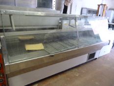 Excel Refrigeration Serve Over Stainless Steel & Plate Glass Refrigerated Counter