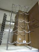 15 Bottle Chrome Wine Rack