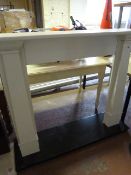 Painted Fire Surround with Black Hearth