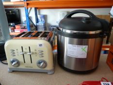*Morphy Richards 4 Slice Toaster & Pressure Cooker