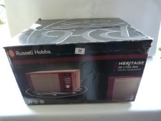 *Russell Hobbs Heritage Red Digital Microwave