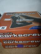 3 Boxed Just Pull it Cork Screws