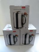 *3 x 1.7L Stainless Steel Prestige Kettles