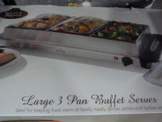 *Giles & Posner Large 3 Pan Buffet Server