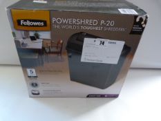 *Power Shred P20 Shredder