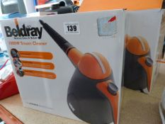 *2 Boxed Beldray 1000w Steam Cleaners