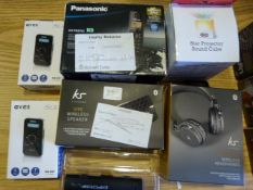 *Mixed lot including Wireless Headphones - Wireless Speakers - Sound Cubes etc