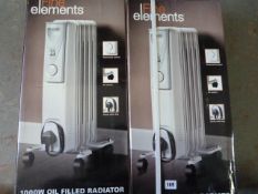 *2 Boxed Fine Elements Oil Filled Radiator