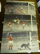 3 x 1966 World Cup Prints